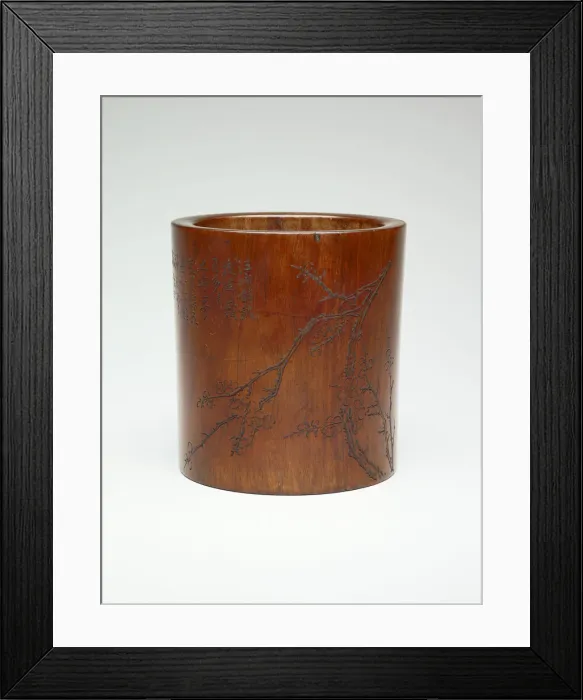 Framed Print : Brush Holder, China, Qing dynasty (1644-1911), early 19th century. Creator: Ma Guozhen Framed Print : Brush Holder, China, Qing dynasty (1644-1911), early 19th century. Creator: Ma Guozhen