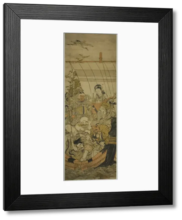 Framed Print : The Treasure Ship, Japan, c. 1778. Creator: Kitao Shigemasa Framed Print : The Treasure Ship, Japan, c. 1778. Creator: Kitao Shigemasa
