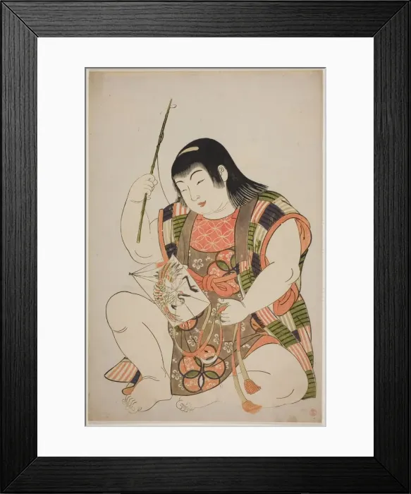 Framed Print : Boy as Hotei, from an untitled series of children as the Seven Gods of Good Fortune Framed Print : Boy as Hotei, from an untitled series of children as the Seven Gods of Good Fortune