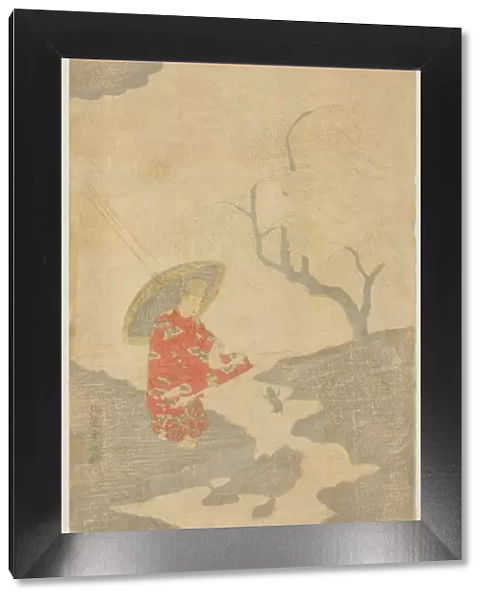 Ono no Tofu Watching a Leaping Frog, Japan, early 1760s. Creator: Kitao Shigemasa