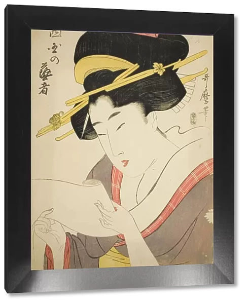 Geisha of the West District, Japan, n. d. Creator: Kitagawa Utamaro