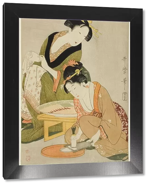 Preparing a Meal, Japan, c. 1798  /  99. Creator: Kitagawa Utamaro