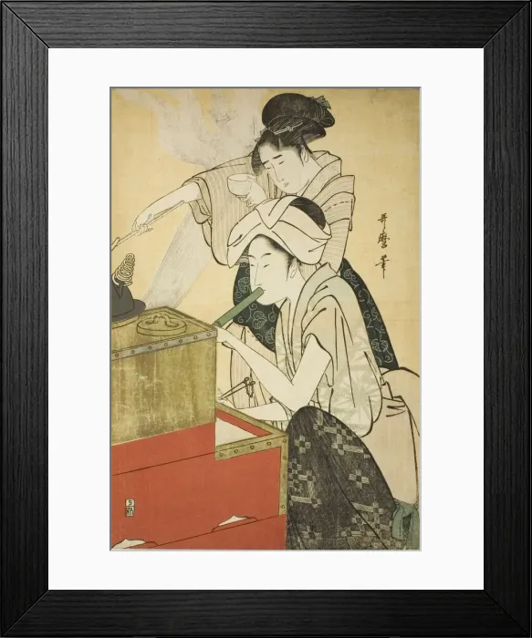 Framed Print : Kitchen Scene, Japan, c. 1794 / 95. Creator: Kitagawa Utamaro Framed Print : Kitchen Scene, Japan, c. 1794 / 95. Creator: Kitagawa Utamaro