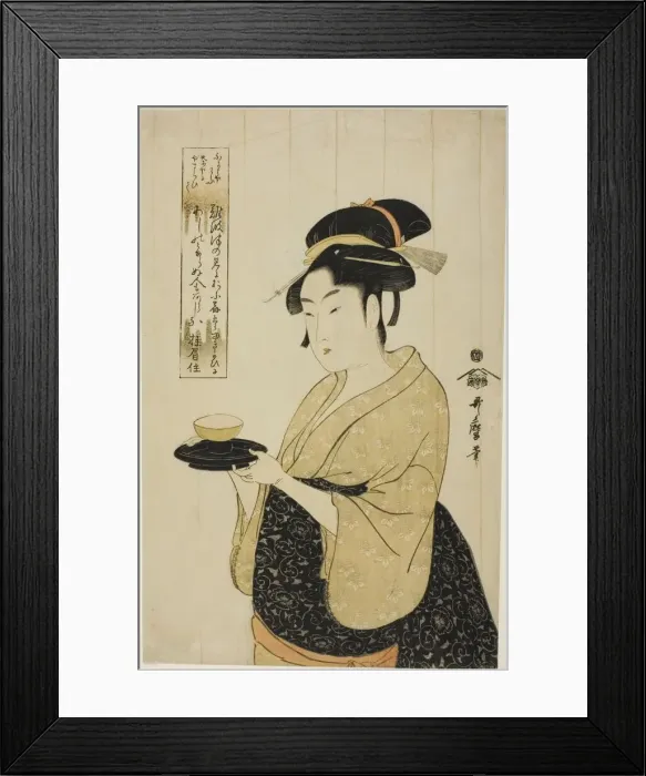 Framed Print : Naniwaya Okita, Japan, c. 1793. Creator: Kitagawa Utamaro Framed Print : Naniwaya Okita, Japan, c. 1793. Creator: Kitagawa Utamaro