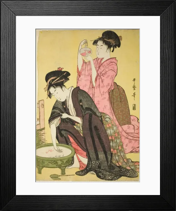 Framed Print : Goldfish, Japan, c. 1794 / 95. Creator: Kitagawa Utamaro Framed Print : Goldfish, Japan, c. 1794 / 95. Creator: Kitagawa Utamaro