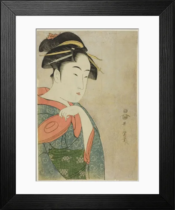 Framed Print : Takashima Ohisa, Japan, n. d. Creator: Kitagawa Utamaro Framed Print : Takashima Ohisa, Japan, n. d. Creator: Kitagawa Utamaro