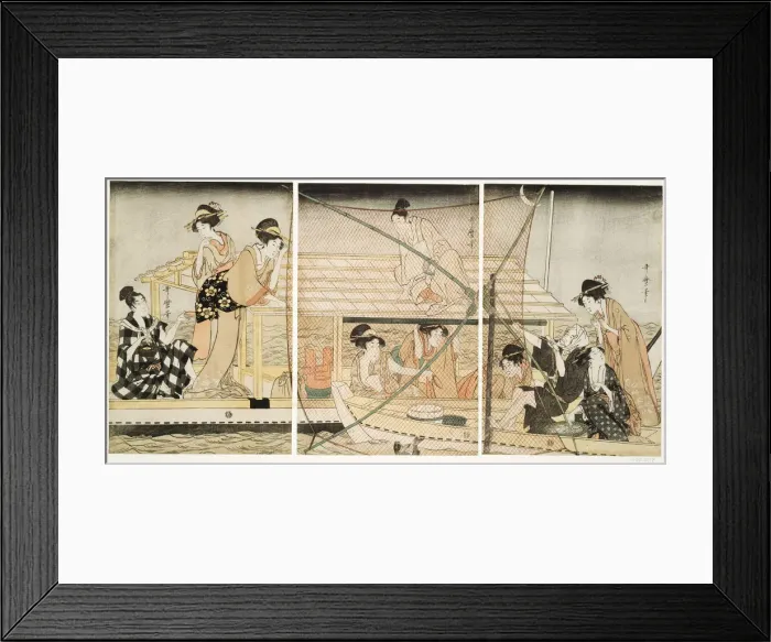 Framed Print : The Scoop-Net, Japan, c. 1800 / 01. Creator: Kitagawa Utamaro Framed Print : The Scoop-Net, Japan, c. 1800 / 01. Creator: Kitagawa Utamaro
