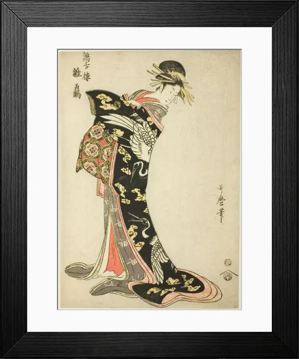 Framed Print : Hinazuru of the Keizetsuro, Japan, n. d. Creator: Kitagawa Utamaro Framed Print : Hinazuru of the Keizetsuro, Japan, n. d. Creator: Kitagawa Utamaro
