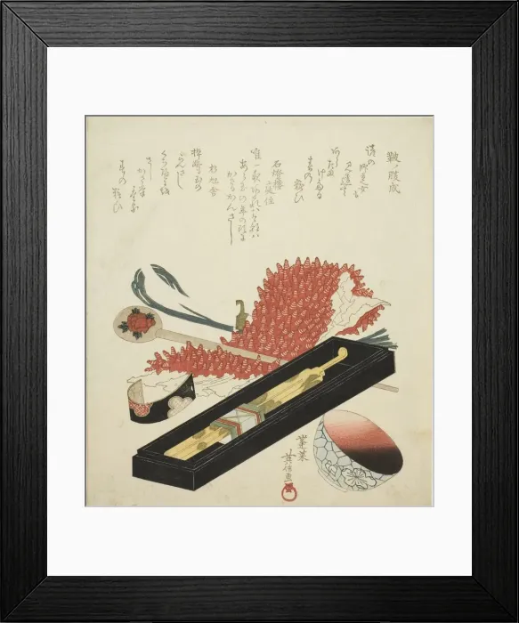 Framed Print : Hair Ornaments, Japan, c. 1804 / 30. Creator: Kikugawa Eishin Framed Print : Hair Ornaments, Japan, c. 1804 / 30. Creator: Kikugawa Eishin