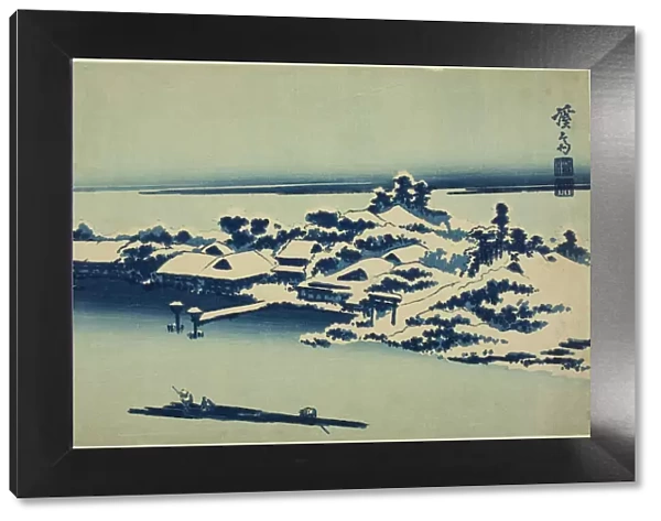 Snow on the Sumida River, Japan, early 1830s. Creator: Ikeda Eisen