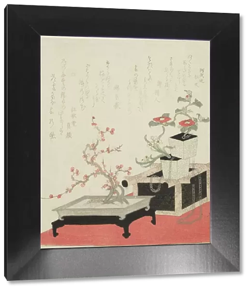 New Years Flower Arrangement, Japan, c. 1820s. Creator: Ikeda Eisen