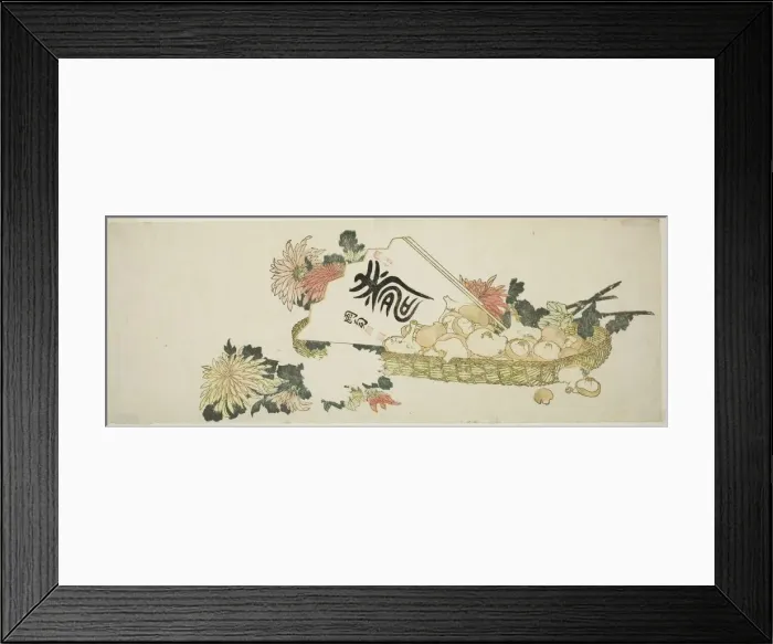 Framed Print : An Autumn Gift, Japan, n. d. Creator: Hokusai