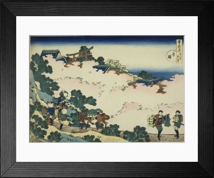 Framed Print : Yoshino, from the series Snow, Moon and Flowers (Setsugekka), Japan, c. 1833 Framed Print : Yoshino, from the series Snow, Moon and Flowers (Setsugekka), Japan, c. 1833