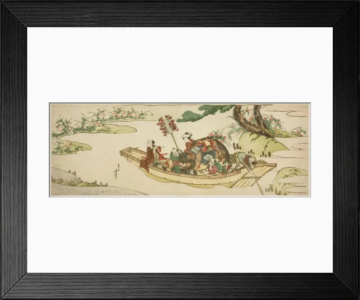 Framed Print : Ferry boat, Japan, n. d. Creator: Hokusai Framed Print : Ferry boat, Japan, n. d. Creator: Hokusai