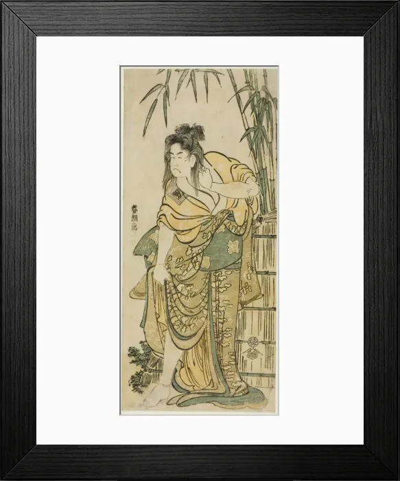 Framed Print : The Actor Ichikawa Komazo as a Woman with Dishevelled Hair, Japan, c. 1791 Framed Print : The Actor Ichikawa Komazo as a Woman with Dishevelled Hair, Japan, c. 1791