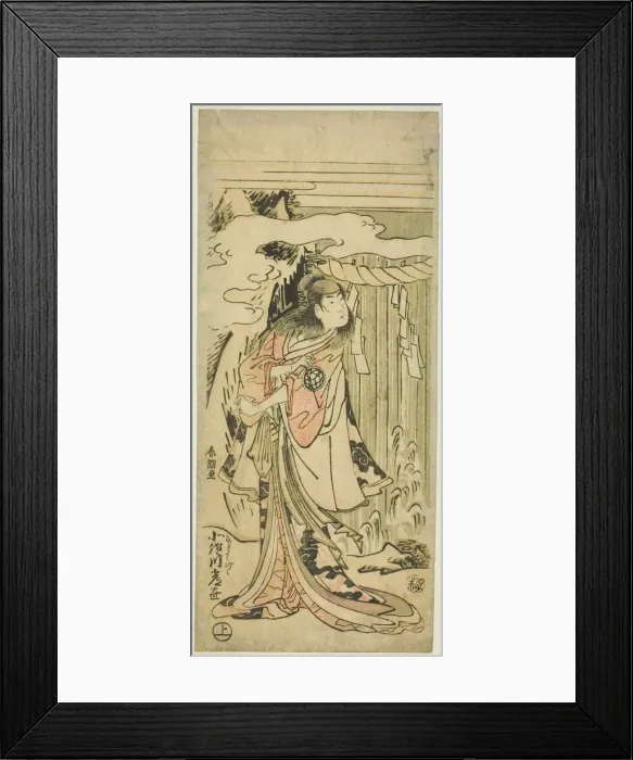 Framed Print : An Actor of Womans Roles, Japan, 1791. Creator: Hokusai Framed Print : An Actor of Womans Roles, Japan, 1791. Creator: Hokusai