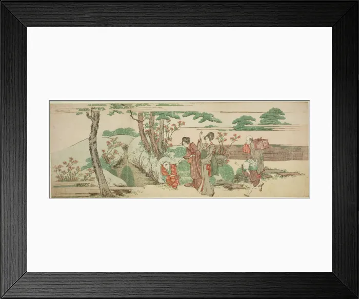 Framed Print : Women and children out for a picnic, Japan, n. d. Creator: Hokusai Framed Print : Women and children out for a picnic, Japan, n. d. Creator: Hokusai