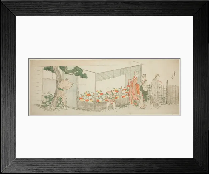 Framed Print : The Peony Show, Japan, c. 1799. Creator: Hokusai Framed Print : The Peony Show, Japan, c. 1799. Creator: Hokusai