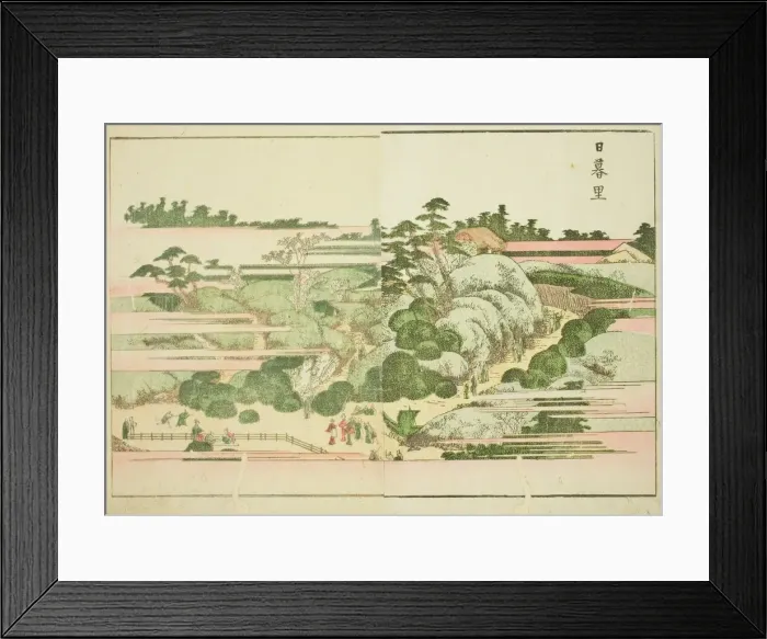 Framed Print : Nippori, from the illustrated book Picture Book of Amusements of the East Framed Print : Nippori, from the illustrated book Picture Book of Amusements of the East