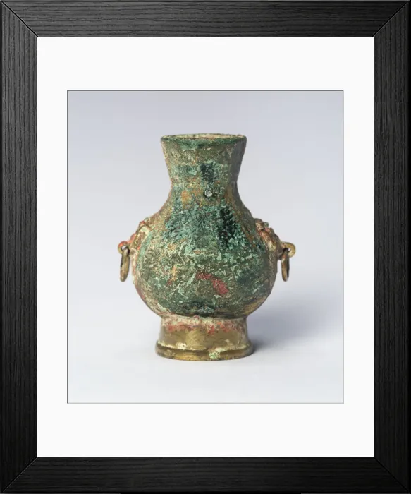 Framed Print : Miniature Wine Jar (Hu), Tang dynasty (618-906), 8th century. Creator: Unknown Framed Print : Miniature Wine Jar (Hu), Tang dynasty (618-906), 8th century. Creator: Unknown