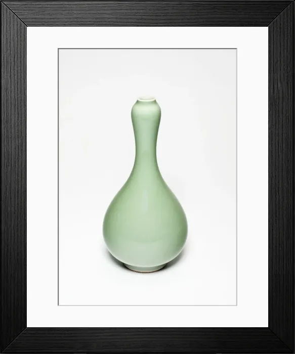 Framed Print : Pear-Shaped Vase, Qing dynasty (1644-1911), 18th / 19th century. Creator: Unknown Framed Print : Pear-Shaped Vase, Qing dynasty (1644-1911), 18th / 19th century. Creator: Unknown