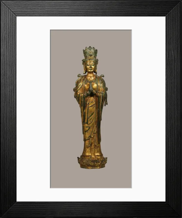 Framed Print : Guanyin (Avalokitesvara), Liao dynasty (907-1125), 11th century. Creator: Unknown Framed Print : Guanyin (Avalokitesvara), Liao dynasty (907-1125), 11th century. Creator: Unknown