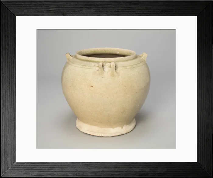 Framed Print : Jar with Square Handles, Six Dynasties period, Southern dynasties, c. 450 / 500 A. D Framed Print : Jar with Square Handles, Six Dynasties period, Southern dynasties, c. 450 / 500 A. D