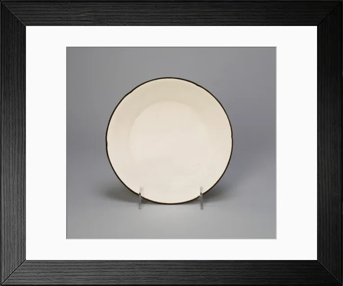 Framed Print : Lobed Dish with Lotus Sprays and Curled Feather-Like Leaves, Northern Song dynasty Framed Print : Lobed Dish with Lotus Sprays and Curled Feather-Like Leaves, Northern Song dynasty
