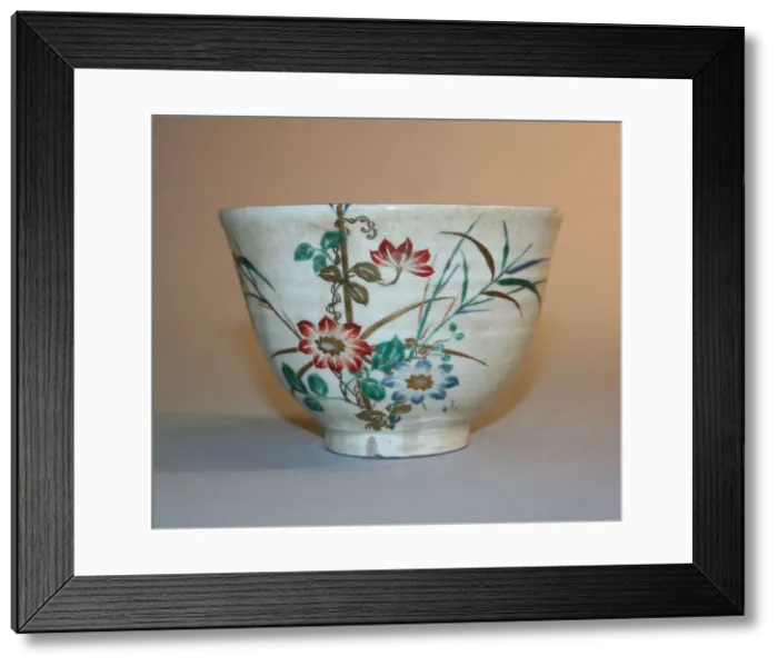 Framed Print : Satsuma Ware Teabowl, 18th century. Creator: Unknown