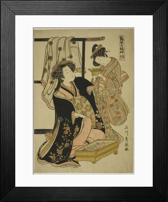 Framed Print : Jurojin, from the series The Seven Gods of Good Fortune (Adesugata Shichifukujin) Framed Print : Jurojin, from the series The Seven Gods of Good Fortune (Adesugata Shichifukujin)