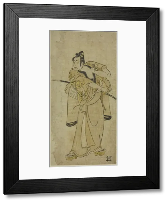 Framed Print : The Actor Ichikawa Yaozo II, late 18th century. Creator: Ippitsusai Buncho Framed Print : The Actor Ichikawa Yaozo II, late 18th century. Creator: Ippitsusai Buncho