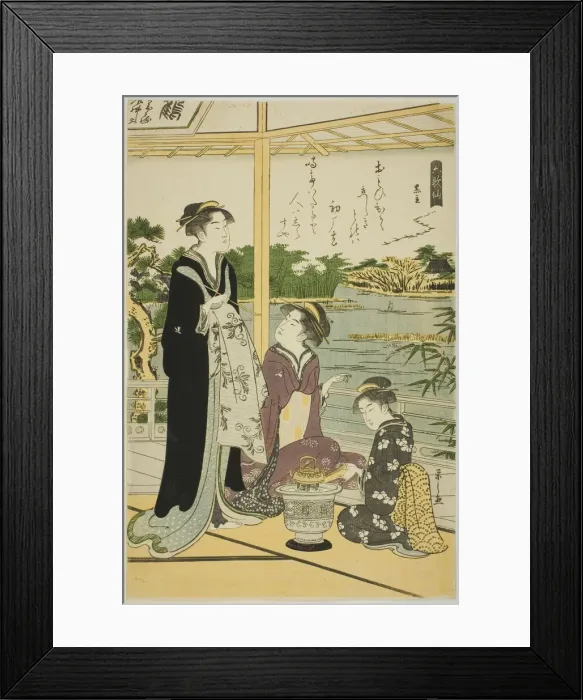 Framed Print : Kuronushi, from the series Six Immortal Poets (Rokkasen), c. 1789 / 90. Creator: Hosoda Eishi. Kuronushi, from the series Six Immortal Poets (Rokkasen), c. 1789 / 90. Creator: Hosoda Eishi Framed Print : Kuronushi, from the series Six Immortal Poets (Rokkasen), c. 1789 / 90. Creator: Hosoda Eishi. Kuronushi, from the series Six Immortal Poets (Rokkasen), c. 1789 / 90. Creator: Hosoda Eishi