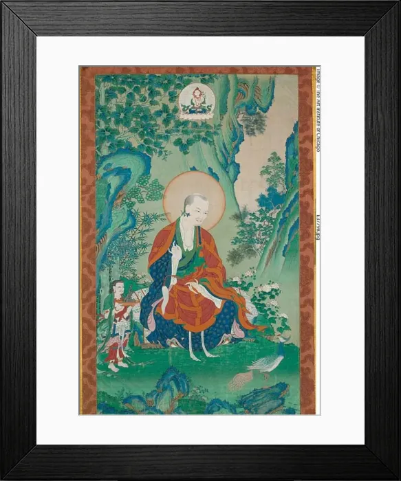 Framed Print : Painted Banner (Thangka) of Vajriputra, One of the Sixteen Great Arhats Framed Print : Painted Banner (Thangka) of Vajriputra, One of the Sixteen Great Arhats