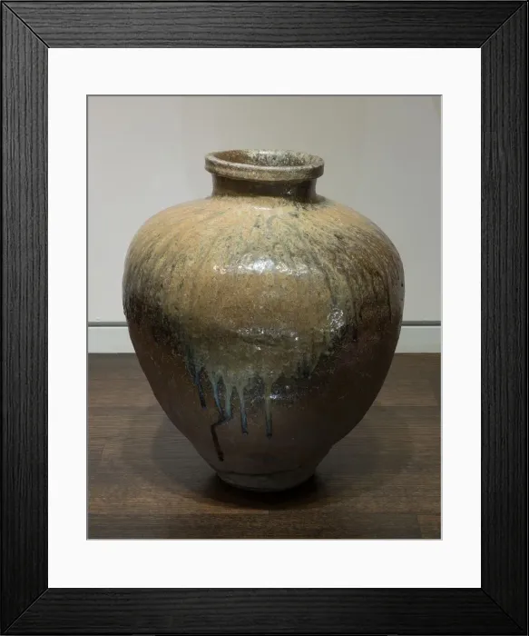 Framed Print : Tokoname-Ware Jar, 15th century. Creator: Unknown Framed Print : Tokoname-Ware Jar, 15th century. Creator: Unknown