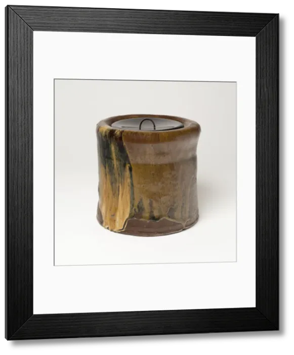 Framed Print : Satsuma-Ware Water Jar (Mizusashi), 18th century. Creator: Unknown Framed Print : Satsuma-Ware Water Jar (Mizusashi), 18th century. Creator: Unknown