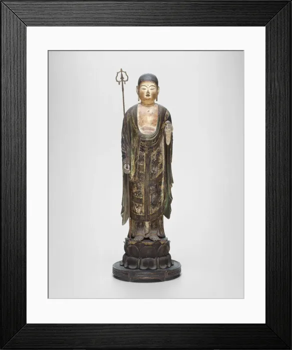 Framed Print : Jizo Bosatsu, Kamakura period, late 12th / early 13th century. Creator: Unknown Framed Print : Jizo Bosatsu, Kamakura period, late 12th / early 13th century. Creator: Unknown