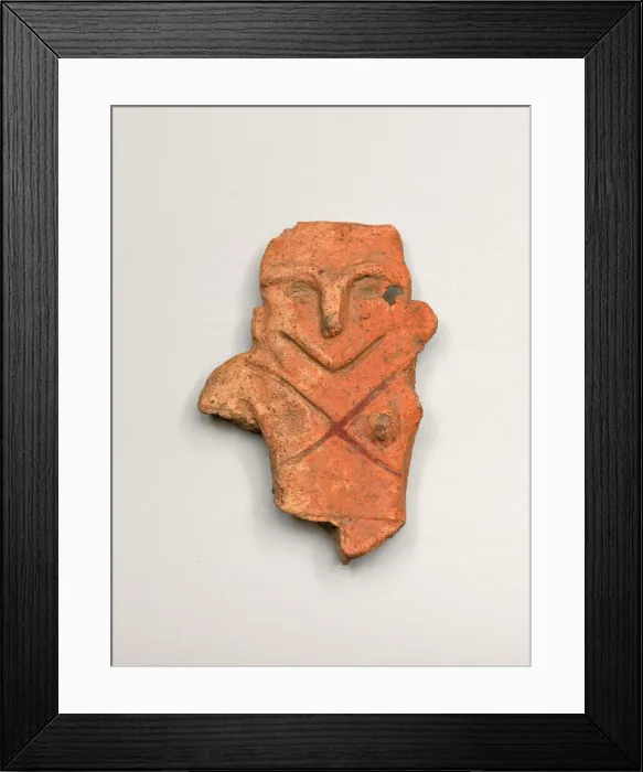Framed Print : Smiling Figurine, c. 1000-300 B. C. Creator: Unknown Framed Print : Smiling Figurine, c. 1000-300 B. C. Creator: Unknown