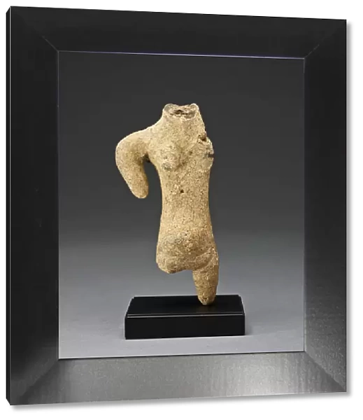 Partial Figure of a Pregnant Women, c. 1000-300 B. C. Creator: Unknown