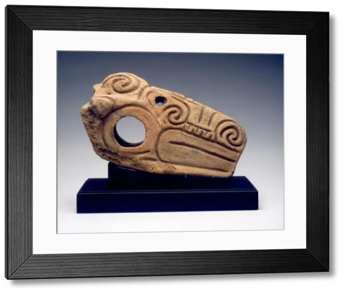 Framed Print : Handle in the Form of an Animal Head, c. 1000-300 B. C. Creator: Unknown Framed Print : Handle in the Form of an Animal Head, c. 1000-300 B. C. Creator: Unknown