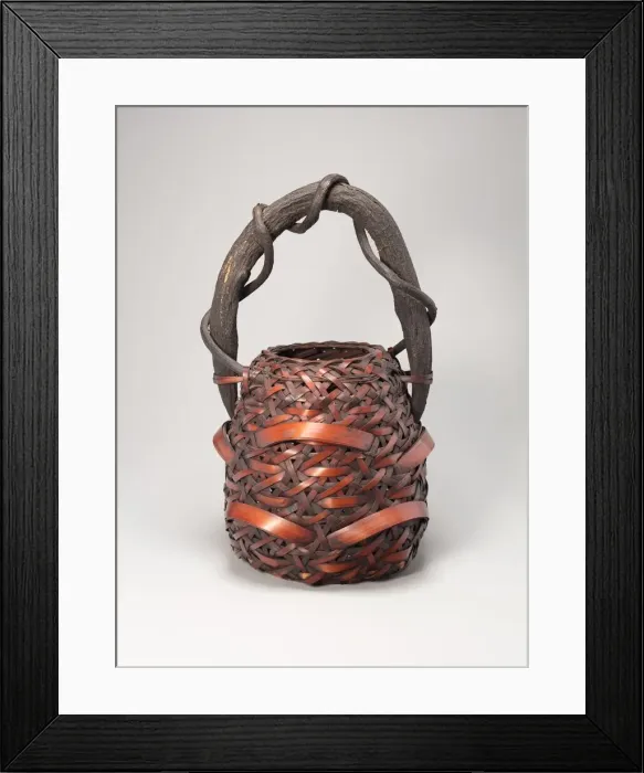 Framed Print : Tall, Globular Basket, n. d. Creator: Unknown Framed Print : Tall, Globular Basket, n. d. Creator: Unknown