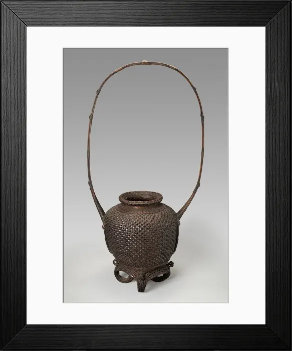Framed Print : Peony Basket, 19th century. Creator: Unknown Framed Print : Peony Basket, 19th century. Creator: Unknown