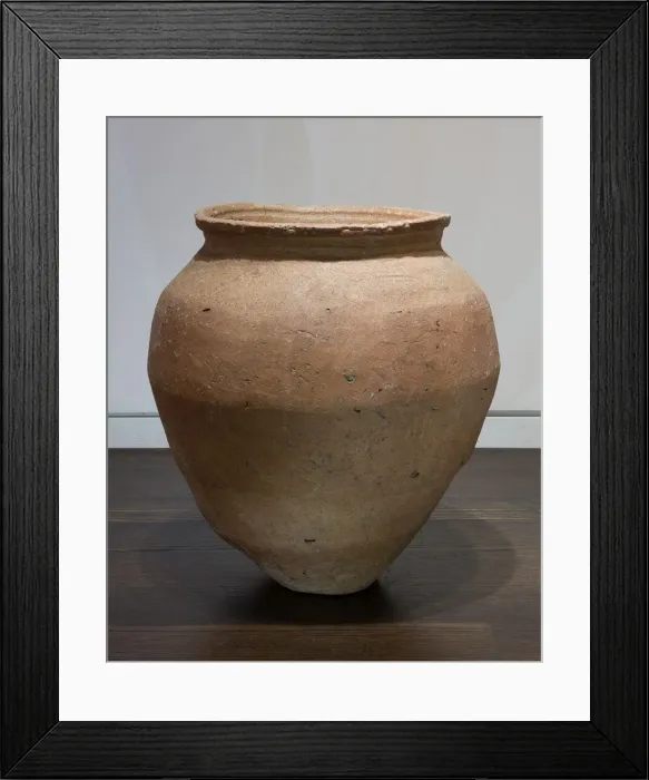 Framed Print : Shigaraki-Ware Jar, 14th century. Creator: Unknown Framed Print : Shigaraki-Ware Jar, 14th century. Creator: Unknown
