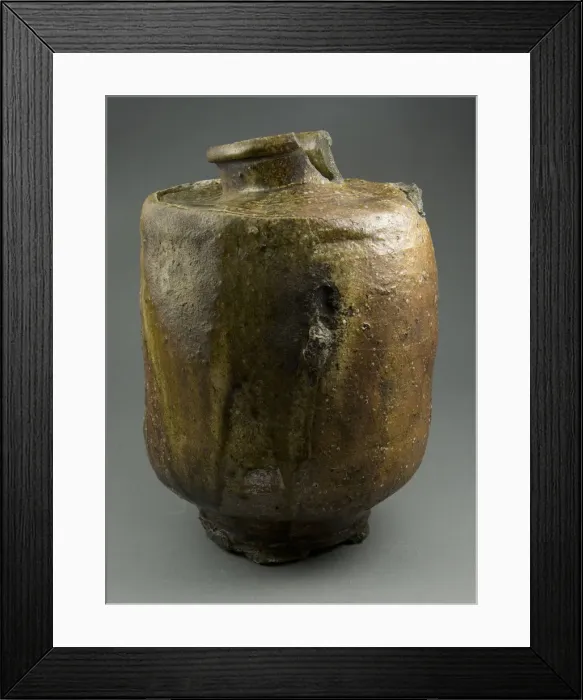 Framed Print : Iga-ware Jar, late 16th century. Creator: Unknown Framed Print : Iga-ware Jar, late 16th century. Creator: Unknown