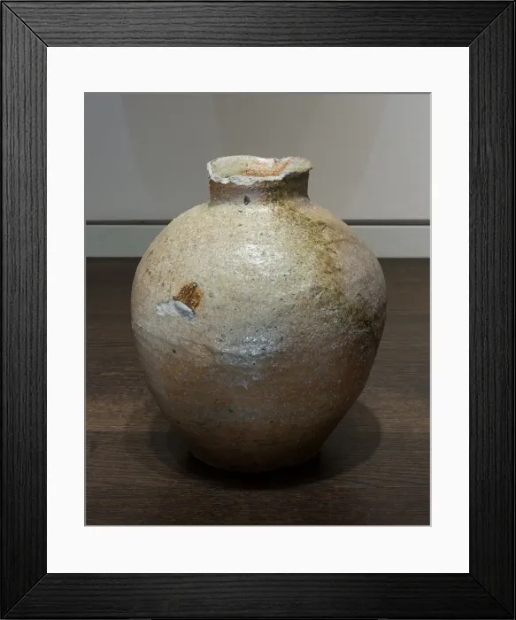 Framed Print : Shigaraki-Ware Jar, 15th century. Creator: Unknown Framed Print : Shigaraki-Ware Jar, 15th century. Creator: Unknown