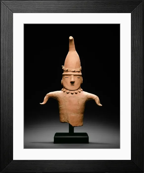Framed Print : Head and Torso of a Dancing Figure, 5th-7th century. Creator: Unknown Framed Print : Head and Torso of a Dancing Figure, 5th-7th century. Creator: Unknown