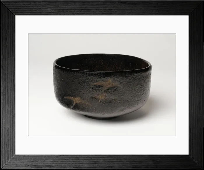 Framed Print : Raku-Ware Tea Bowl with Design of Descending Geese, 18th / 19th century. Creator: Unknown Framed Print : Raku-Ware Tea Bowl with Design of Descending Geese, 18th / 19th century. Creator: Unknown