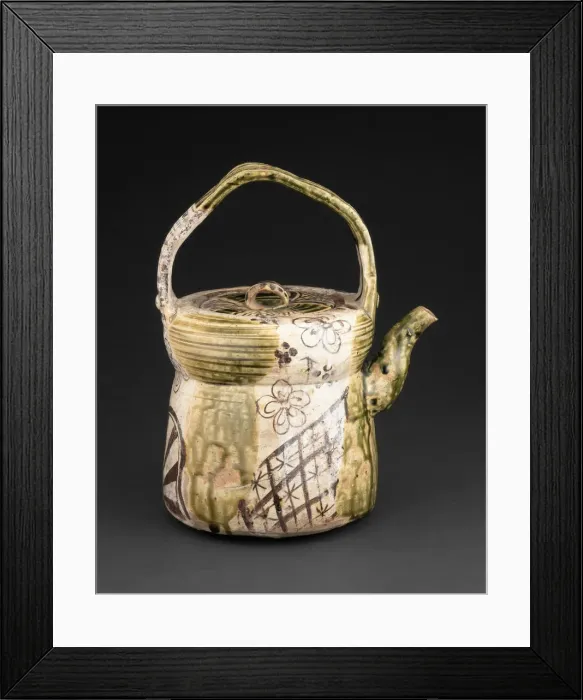 Framed Print : Oribe-Type Ewer, early 17th century. Creator: Unknown Framed Print : Oribe-Type Ewer, early 17th century. Creator: Unknown
