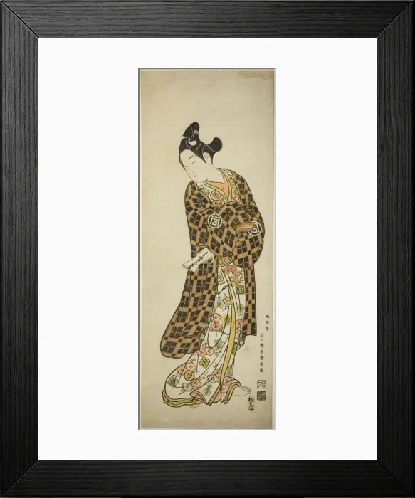 Framed Print : The Actor Sanogawa Ichimatsu I as Hisamatsu, c. 1748. Creator: Ishikawa Toyonobu Framed Print : The Actor Sanogawa Ichimatsu I as Hisamatsu, c. 1748. Creator: Ishikawa Toyonobu