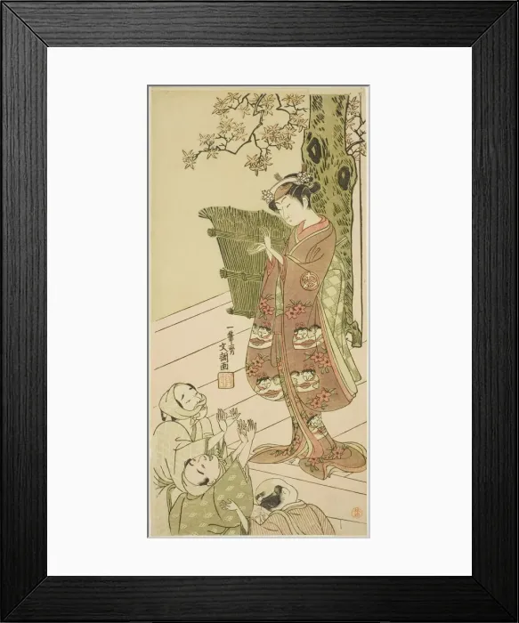 Framed Print : The Actor Arashi Hinaji I, Possibly as Yuya Gozen in the Play Ima o Sakari Suehiro Genji Framed Print : The Actor Arashi Hinaji I, Possibly as Yuya Gozen in the Play Ima o Sakari Suehiro Genji