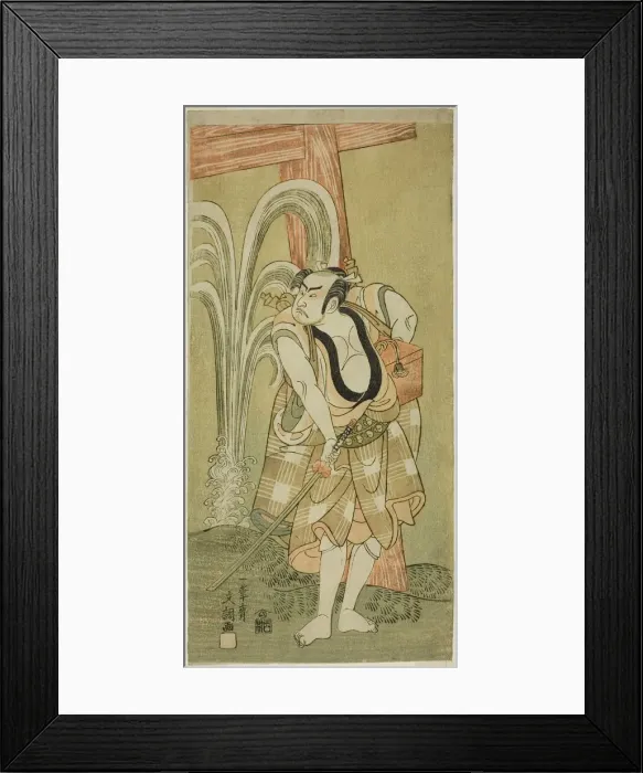 Framed Print : The Actor Otani Hiroji III in an Unidentified Role, c. 1770. Creator: Ippitsusai Buncho Framed Print : The Actor Otani Hiroji III in an Unidentified Role, c. 1770. Creator: Ippitsusai Buncho